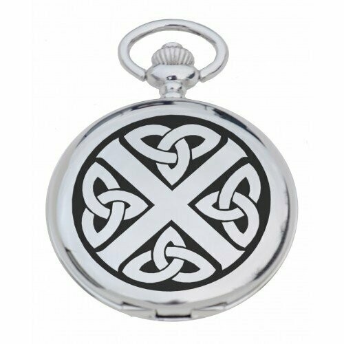 Celtic Saltire Engraved Pocket Watch
