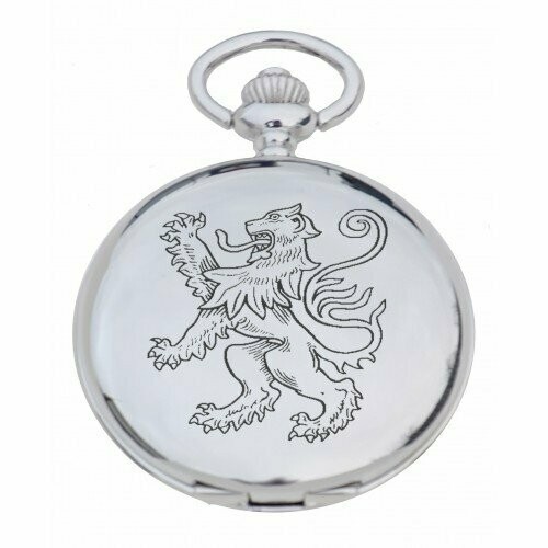 Lion Rampant Engraved Pocket Watch