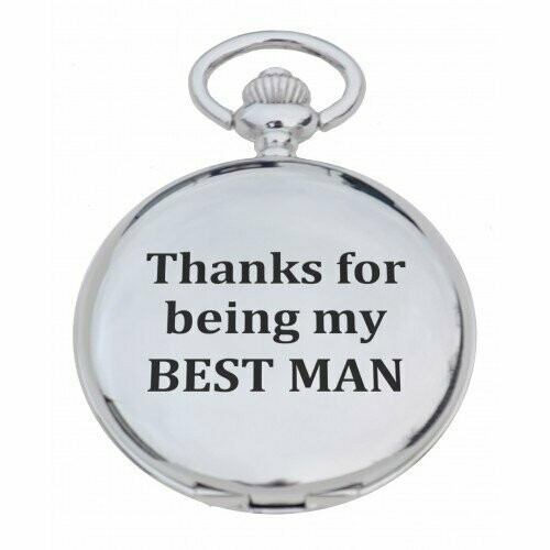 Best Man Engraved Pocket Watch