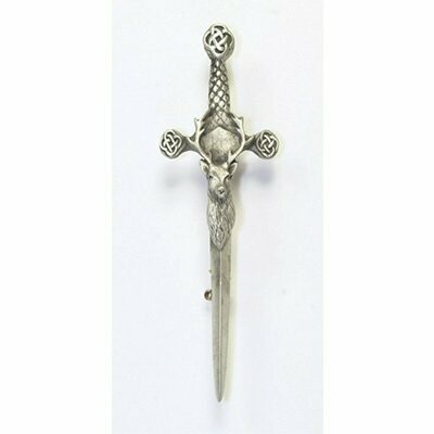 Pewter Stag Kilt Pin
