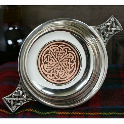 Celtic Copper Disc Quaich