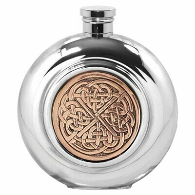 Celtic Rose Round Flask