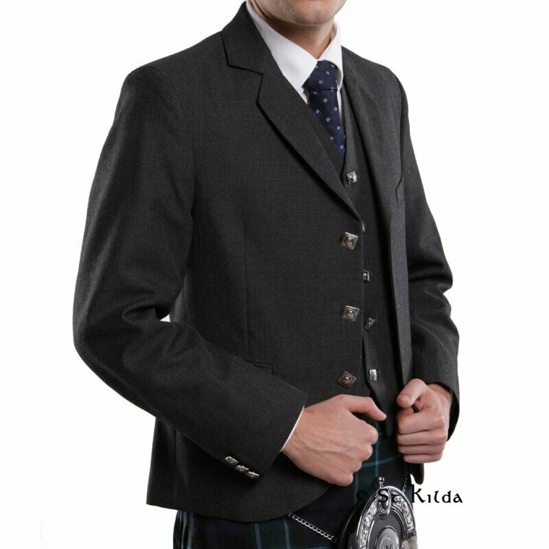 Wallace Kilt Jacket & Waistcoat - Barathea