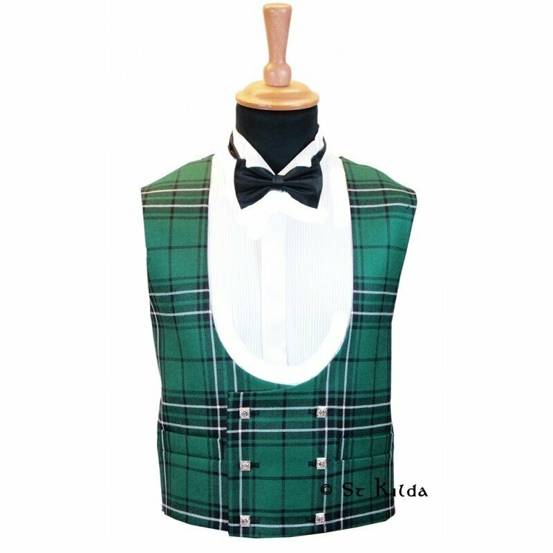 Double Breasted Tartan Waistcoat