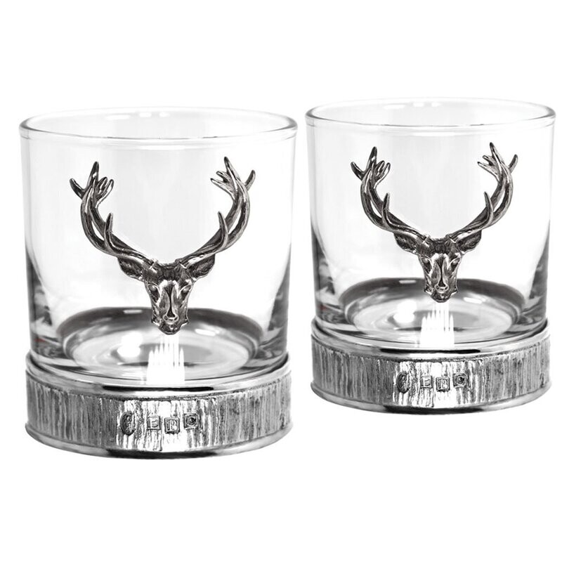 11oz Majestic Stag Pewter Tumbler