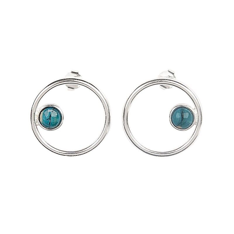 Heathergem Open Circle Earrings