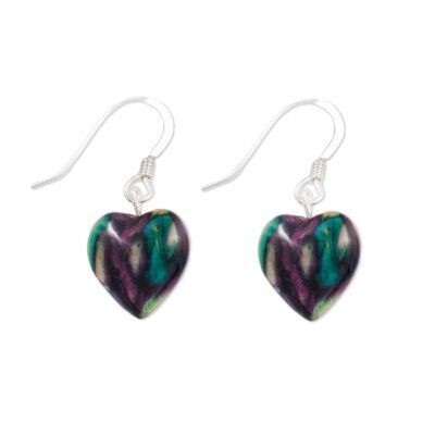 Heart Heather Drop Earrings Heart Heather Drop Earrings