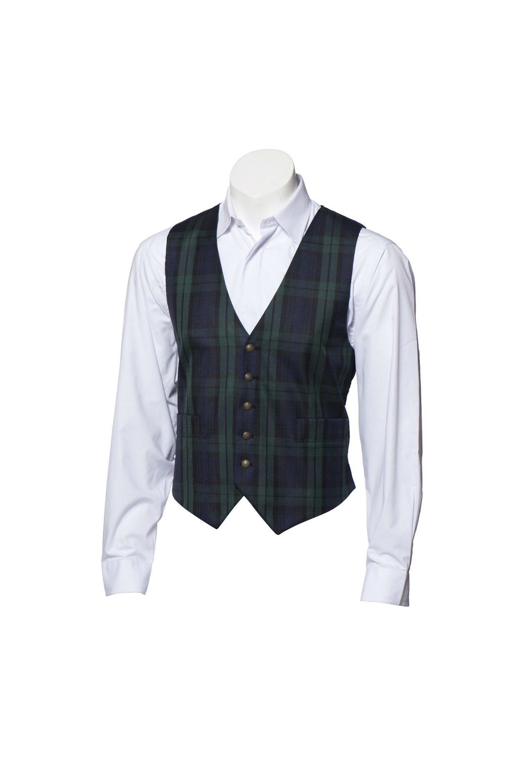Machine Washable Tartan Waistcoat