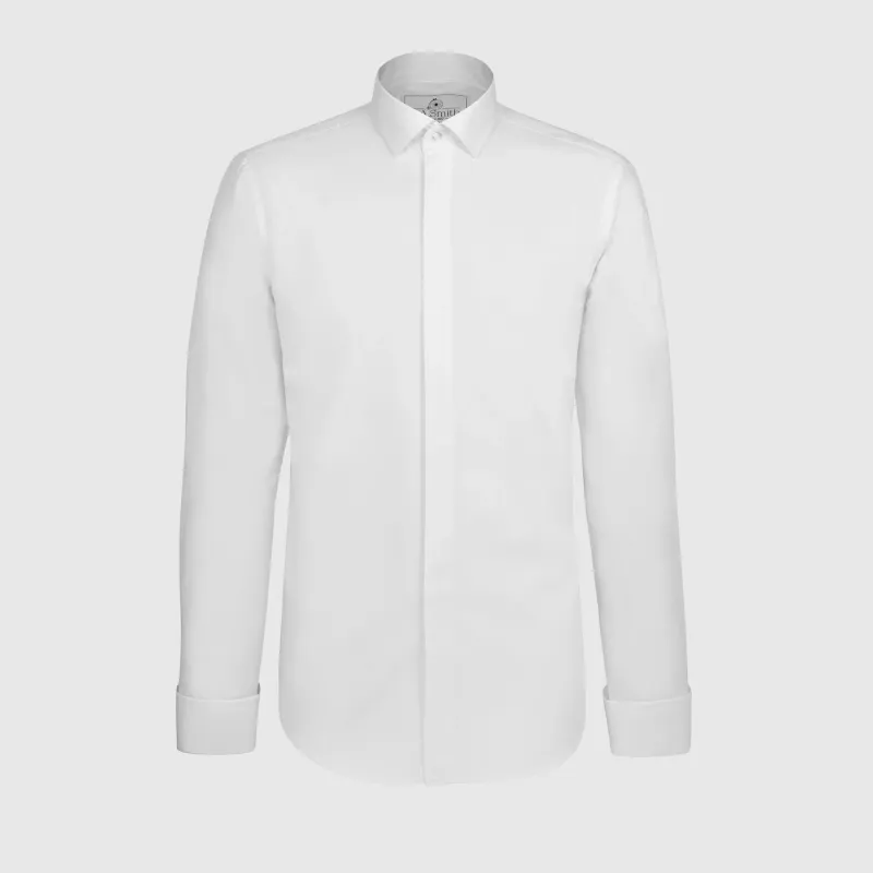 Modern-Fit Fly-Front Dress Shirt