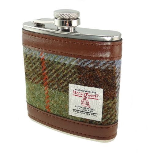 Harris Tweed Hip Flask