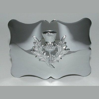 Traditional Thistle Mount Kilt Buckle