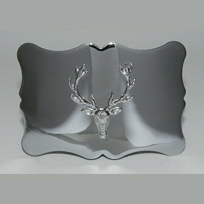 Traditional Stag Mount Kilt Buckle