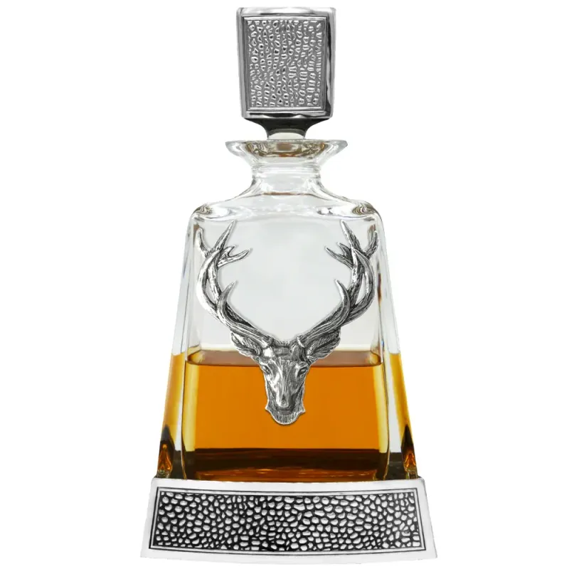 Majestic Regal Stag Pewter Decanter