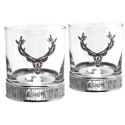 11oz Majestic Stag Pewter Tumbler 11oz Majestic Stag Pewter Tumbler