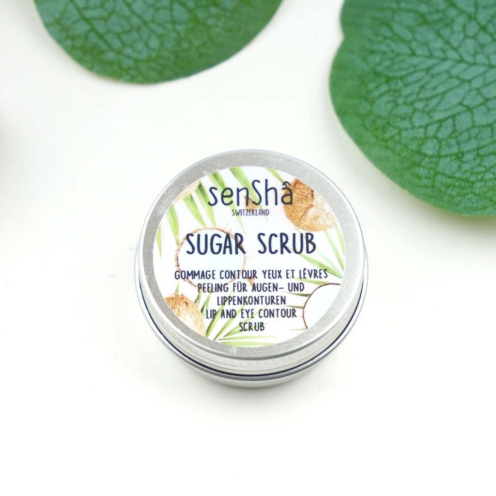 Sugar Scrub Gommage yeux/lèvres délicat au sucre.