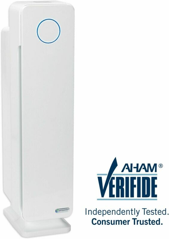 Elite Collection 167 Sq. Ft Tower Air Purifier - Crystal White