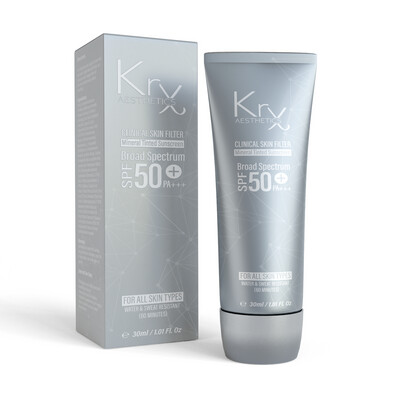 Clinical skin filter Mineral tinted sunscreen SPF50 Medium/Dark - 30g Clinical skin filter Mineral tinted sunscreen SPF50 Medium/Dark - 30g