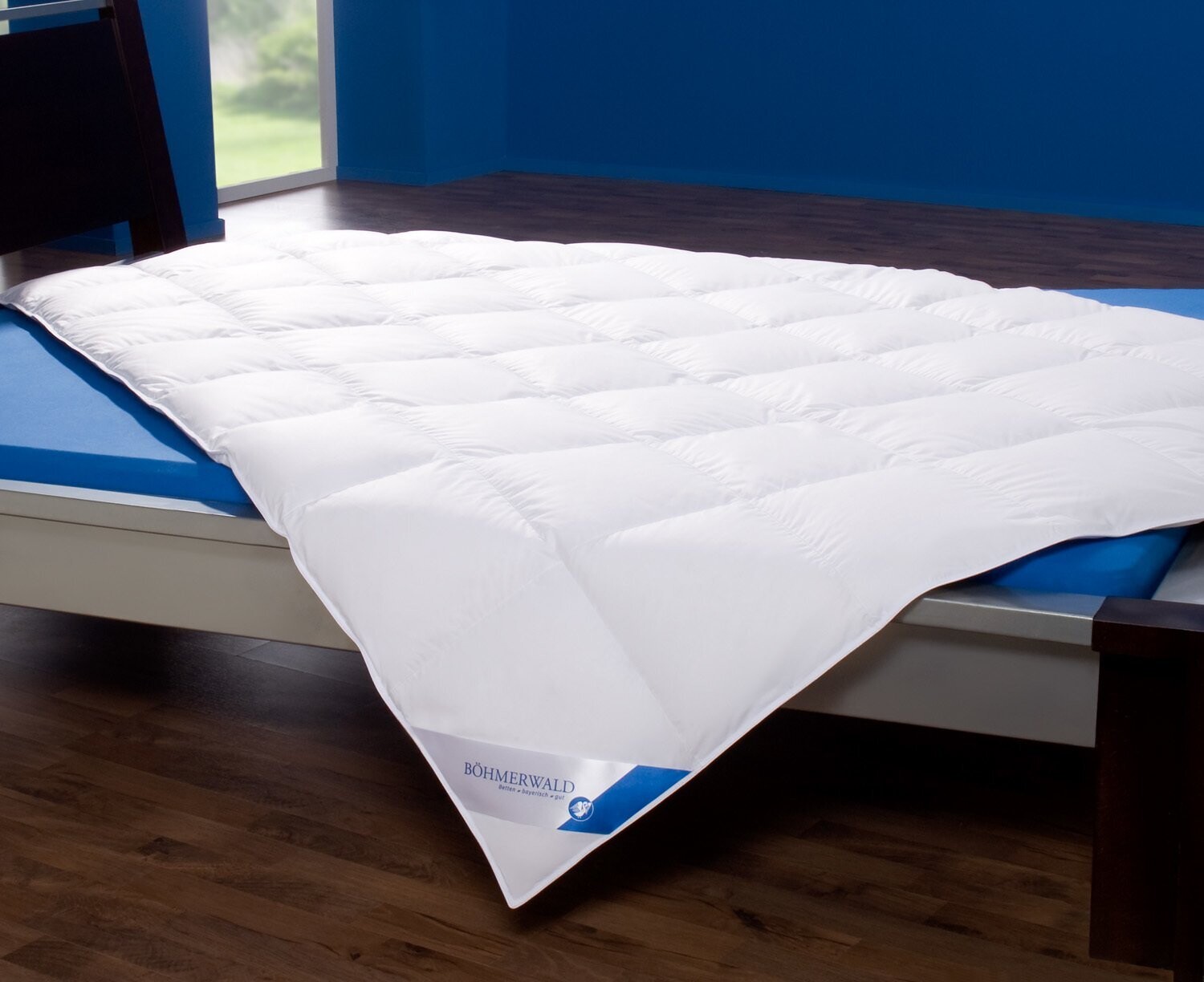 Daunendecke Kassettenbett mit 2,5 cm Innensteg PREMIUM (NORMAL)
