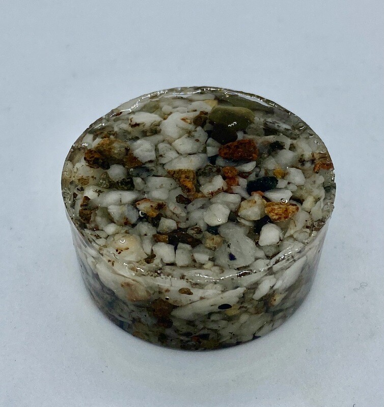 Quartz and Granite Round Energy Enhancers