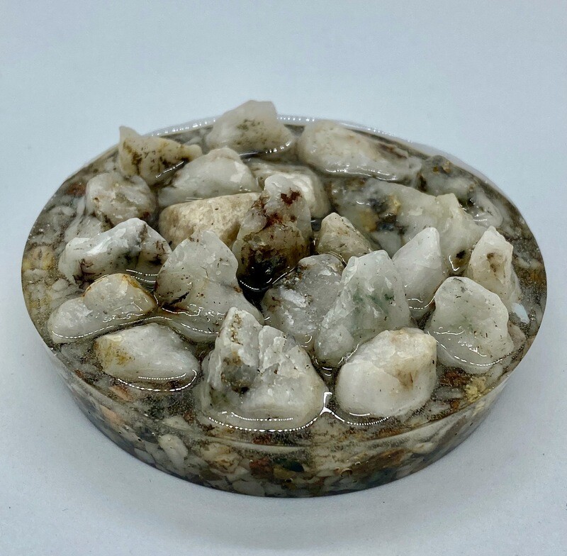 Quartz and Granite Large Round Energy Enhancers