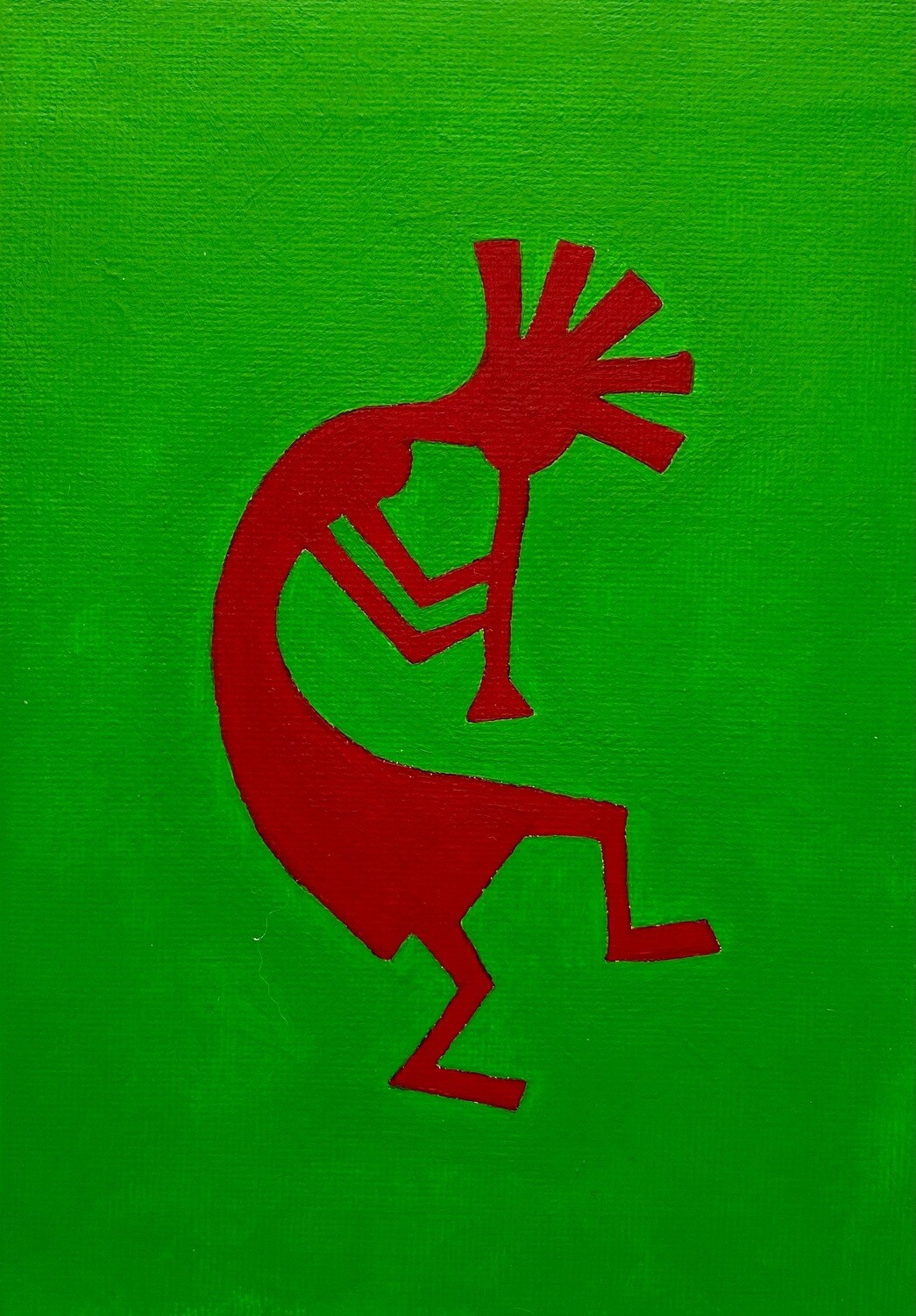Hand Painted Acrylic Kokopelli Figure