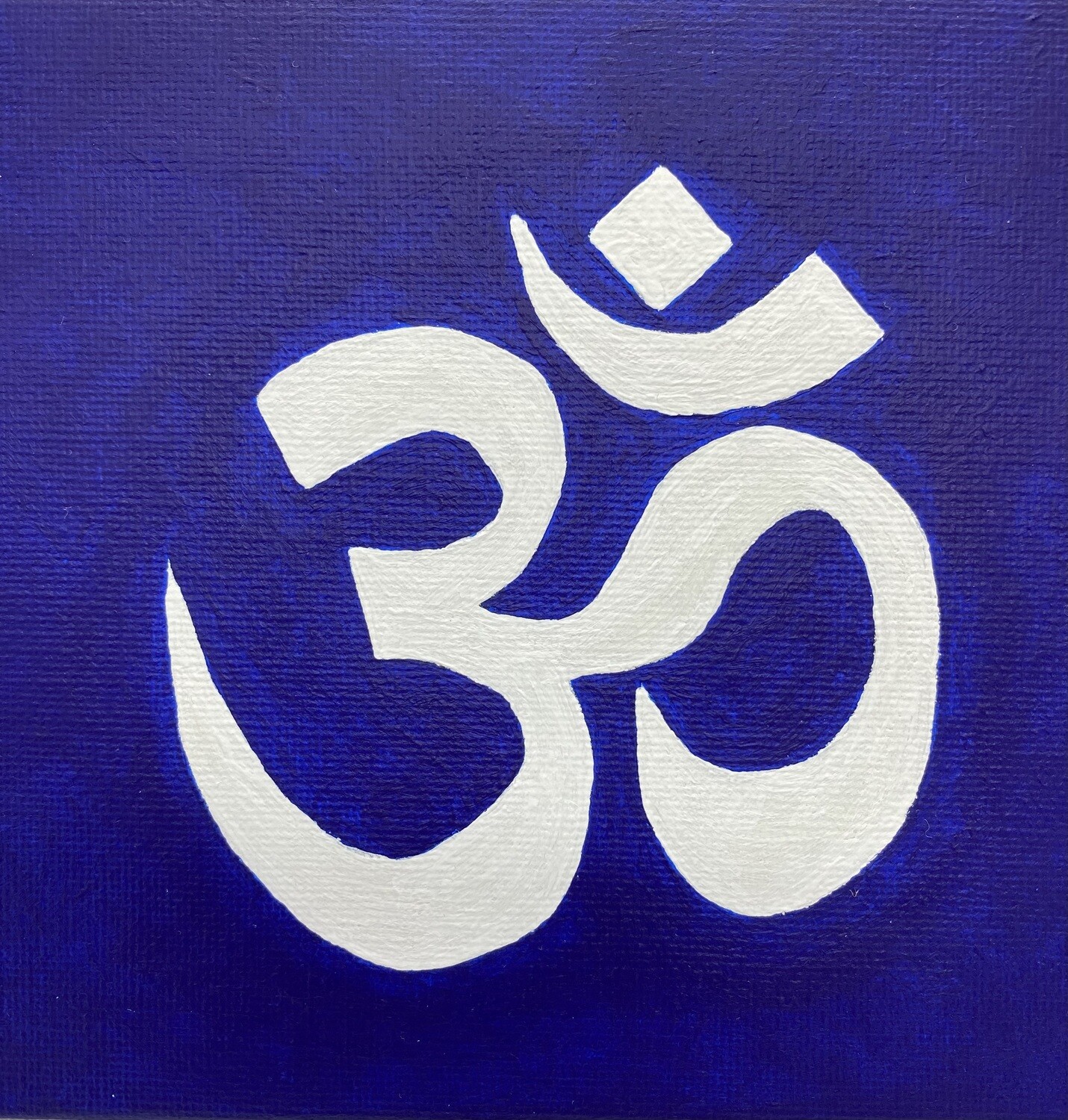 Hand Painted Acrylic OM Symbol