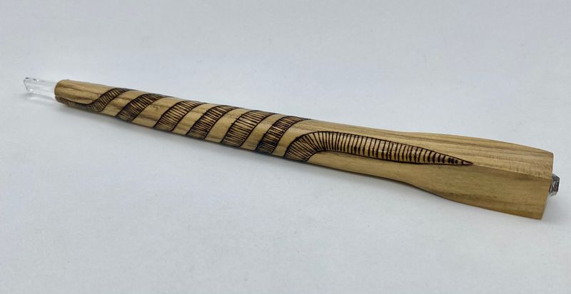 Black Locust Crystal Energy Wand