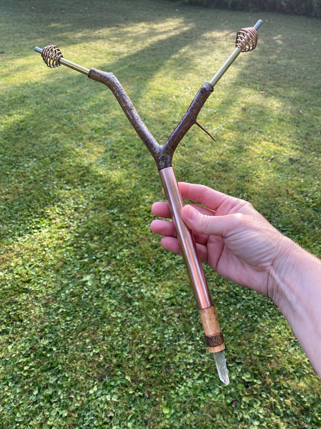 Galactic Hawthorn Double Coil Wand