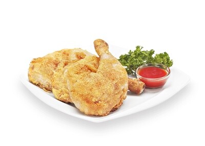 Breaded Chicken Quarters - 6 Quarters - David Elliot Poultry