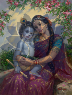 Mother Yasoda with Krishna