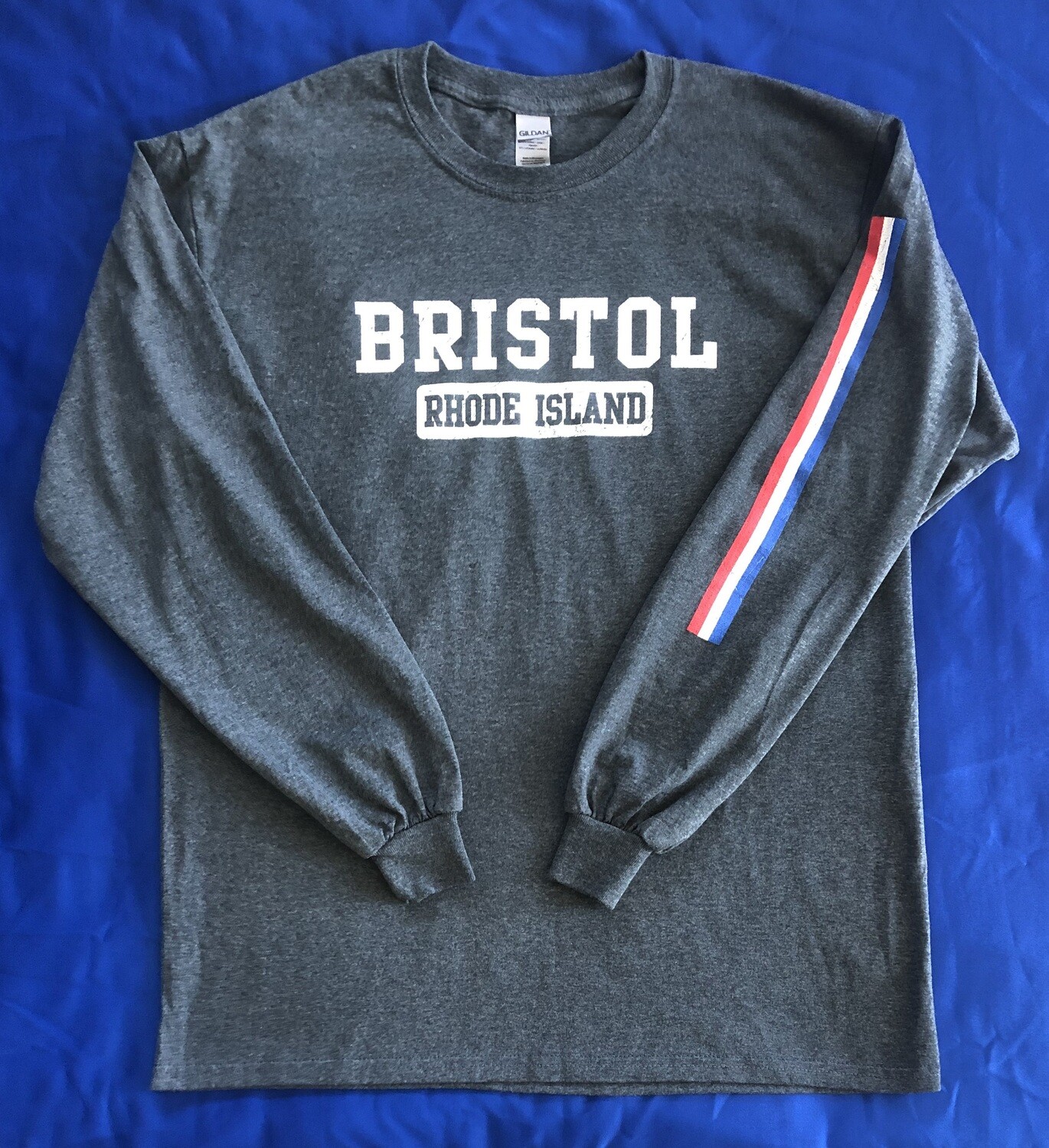 Long Sleeve T-Shirt - Gray Road Stripe Long Sleeve T-Shirt - Gray Road Stripe