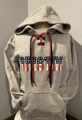 Sweatshirt - Hoodie w/ cords - S