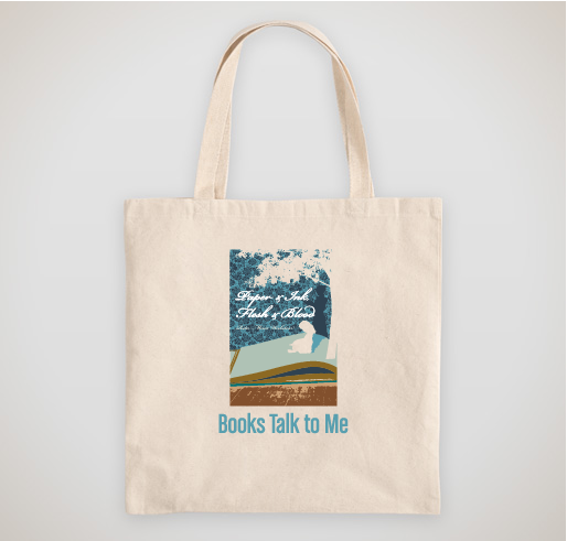 &quot;Books Talk to Me&quot; Tote Bag - FREE with Book Purchase
