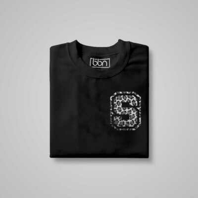 LEOPARD Initial Letter Print T-Shirt LEOPARD Initial Letter Print T-Shirt
