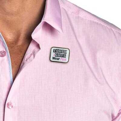 Breast Cancer Awareness Tough Guys Wear Pink Badge