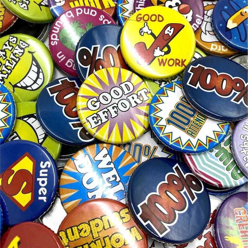 Teacher Appreciation Button Badges (PACK of 50)