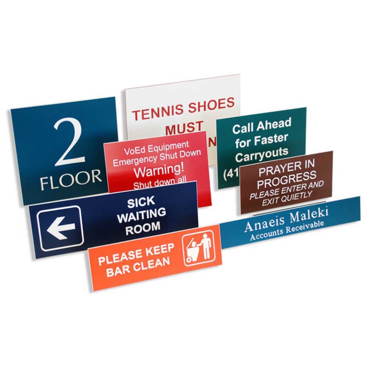 Plastic Plaques