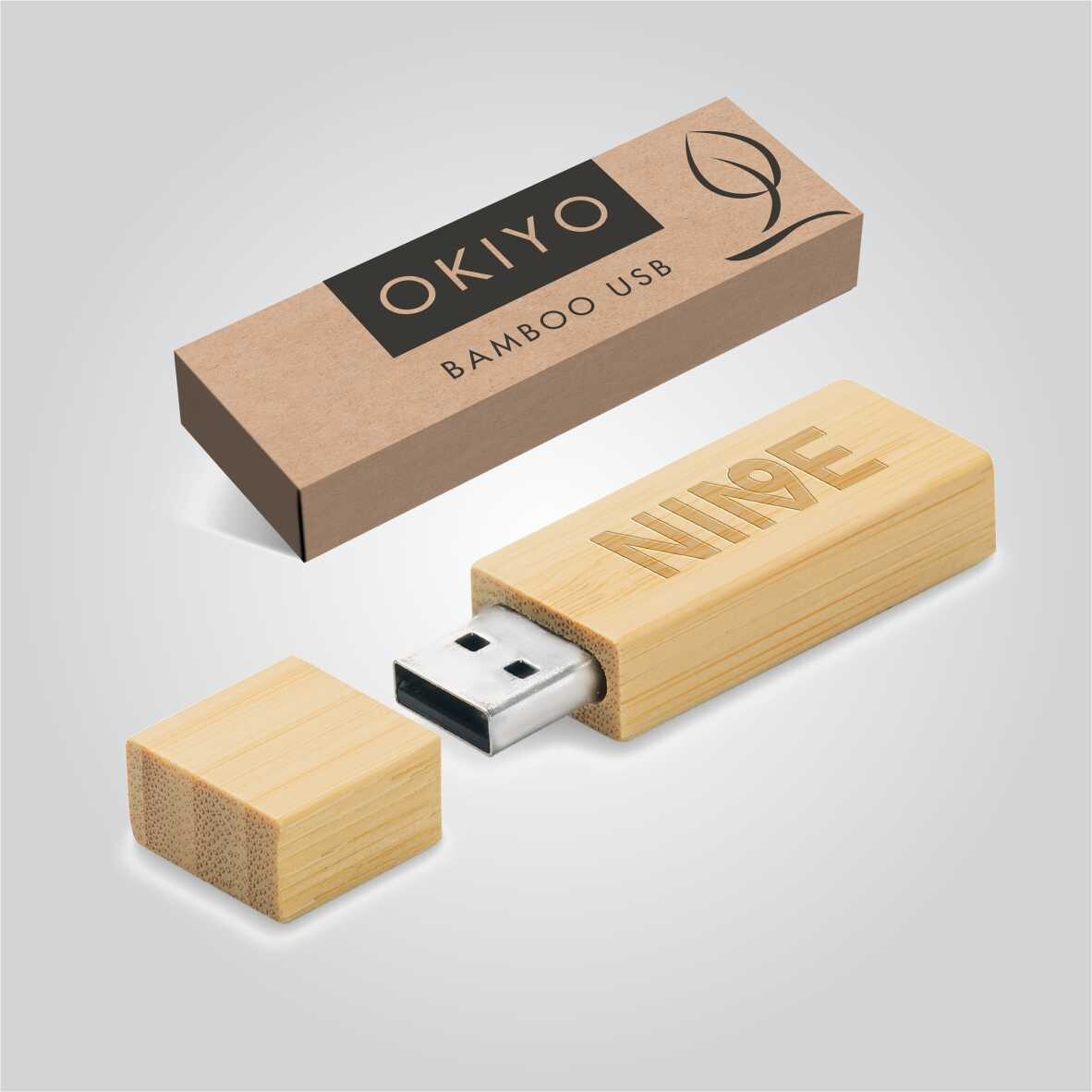 Okiyo Komorebi Bamboo Memory Stick - 16GB
