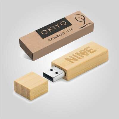 Okiyo Komorebi Bamboo Memory Stick - 16GB
