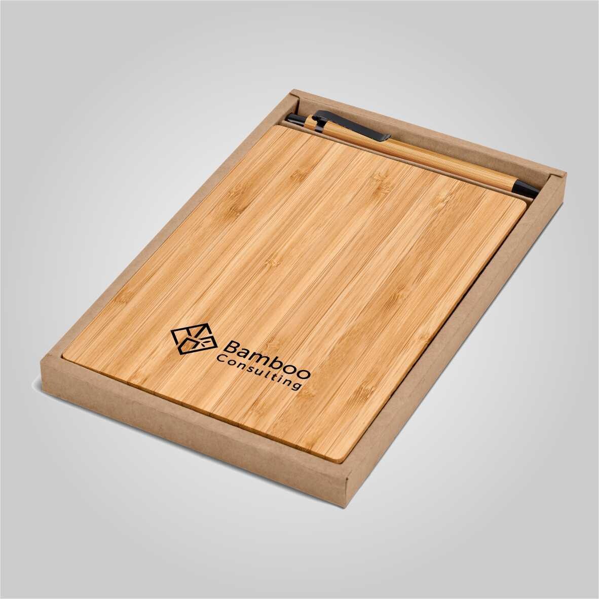 Okiyo Yahari Bamboo Notebook &amp; Pen Set