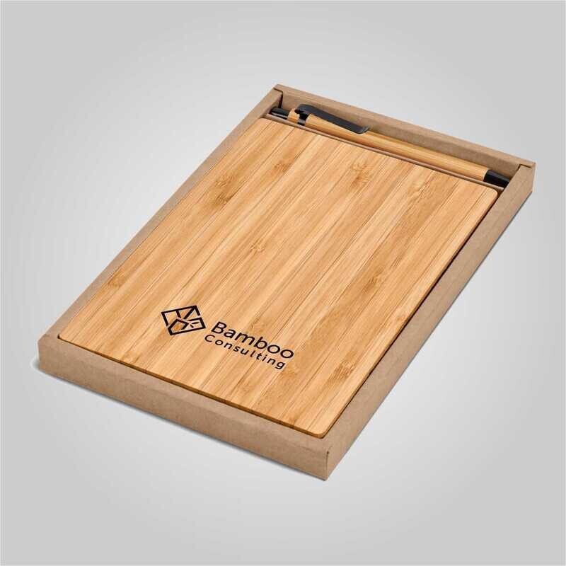 Okiyo Yahari Bamboo Notebook &amp; Pen Set