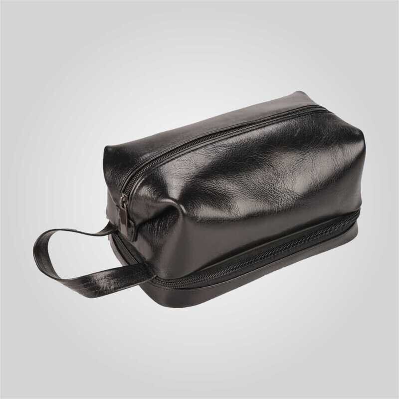 Italian Leather Toiletry Bag