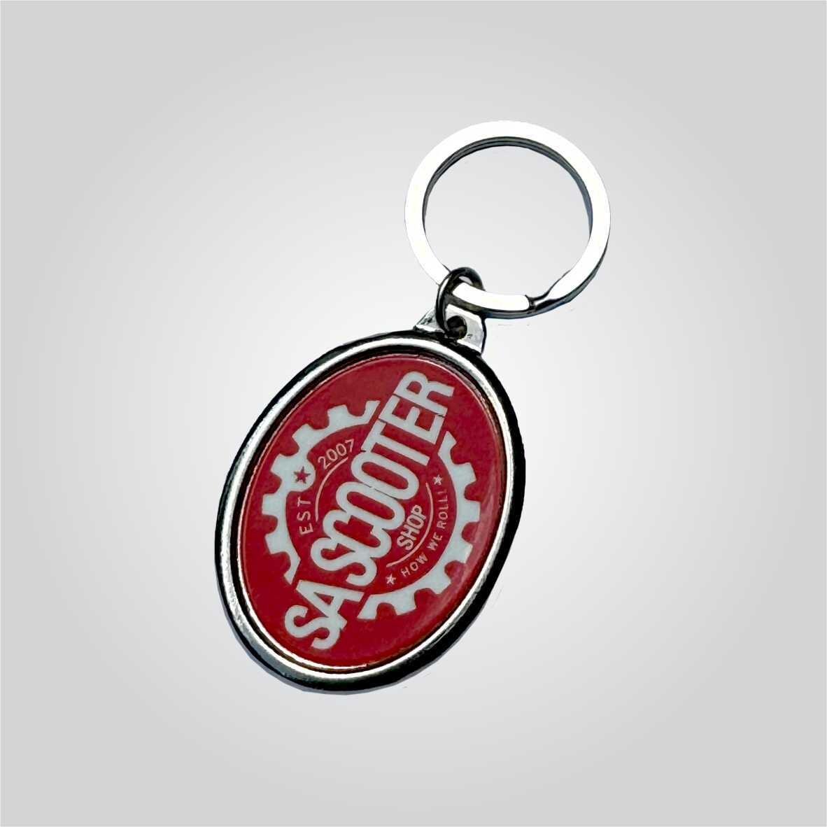 Oval Metal Keyring