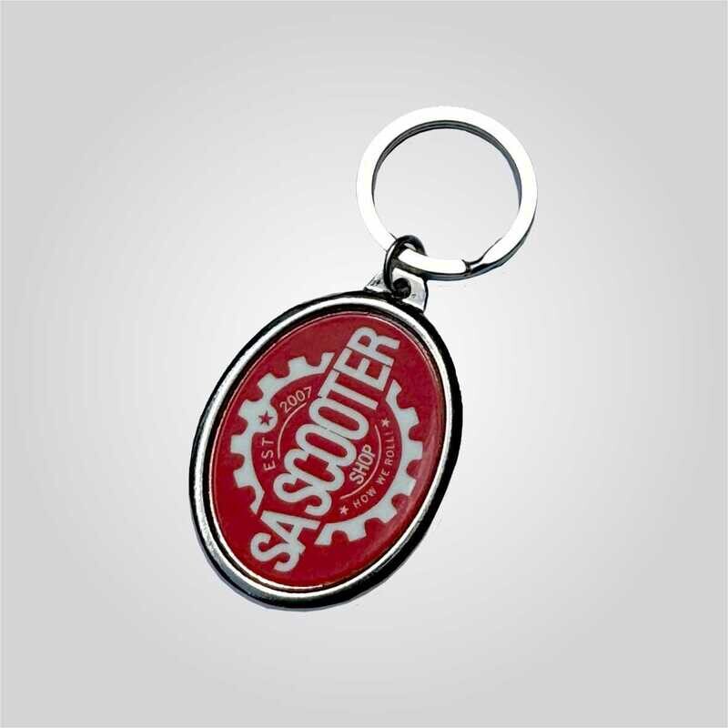 Oval Metal Keyring