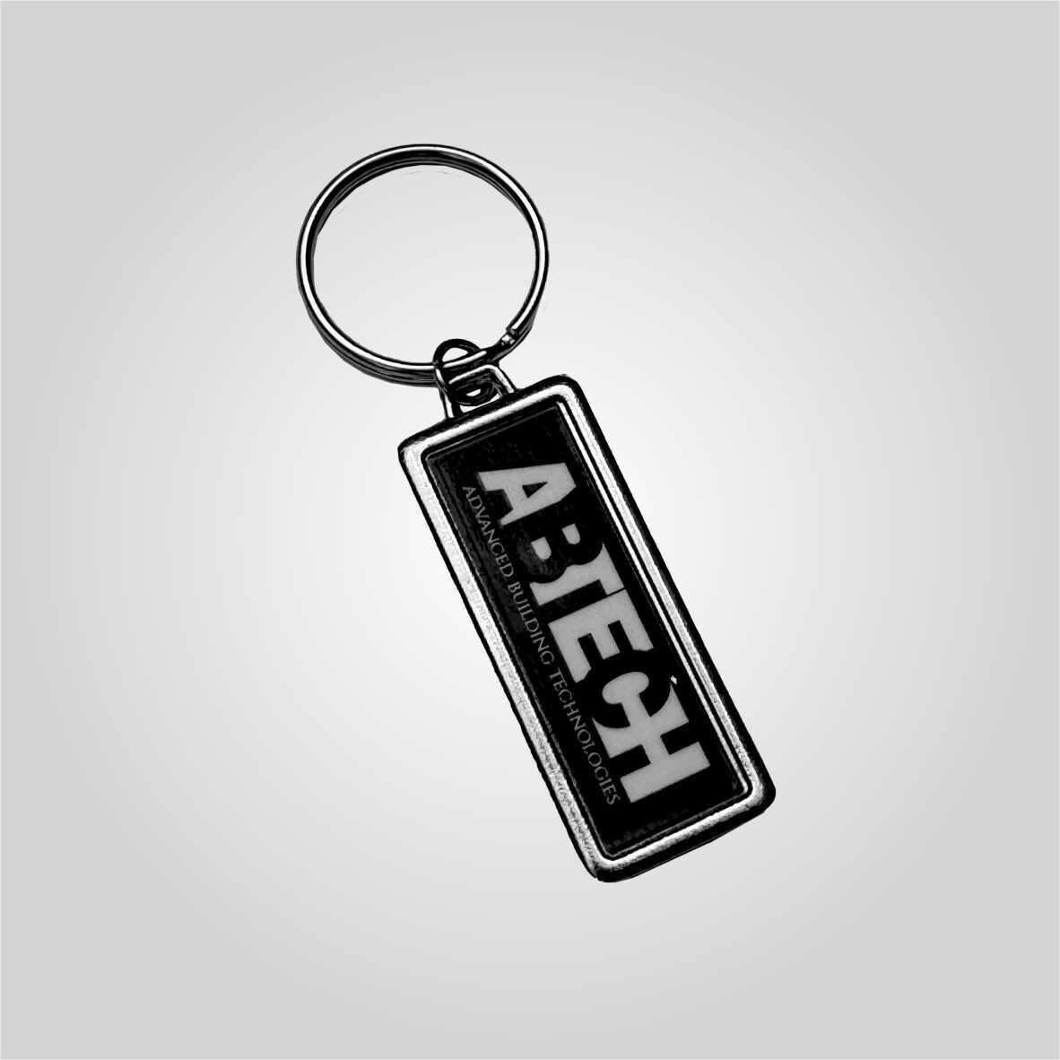 Rectangle Metal Keyring