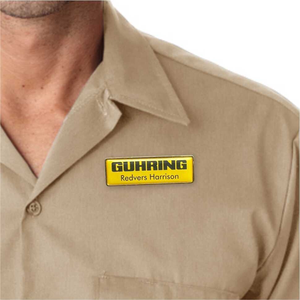 Name Badges - Recess Metal