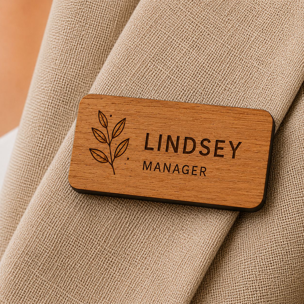 Name Badges - Wooden Range
