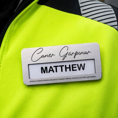 Metal Reusable Name Badge | Premium Changeable Name Tag