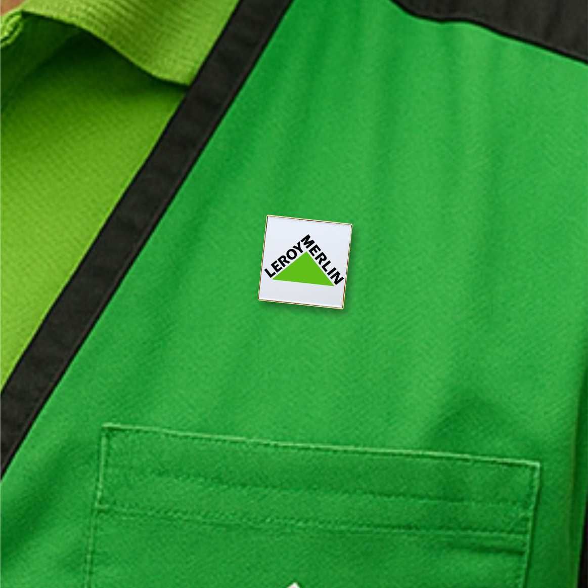 Square Lapel Badges