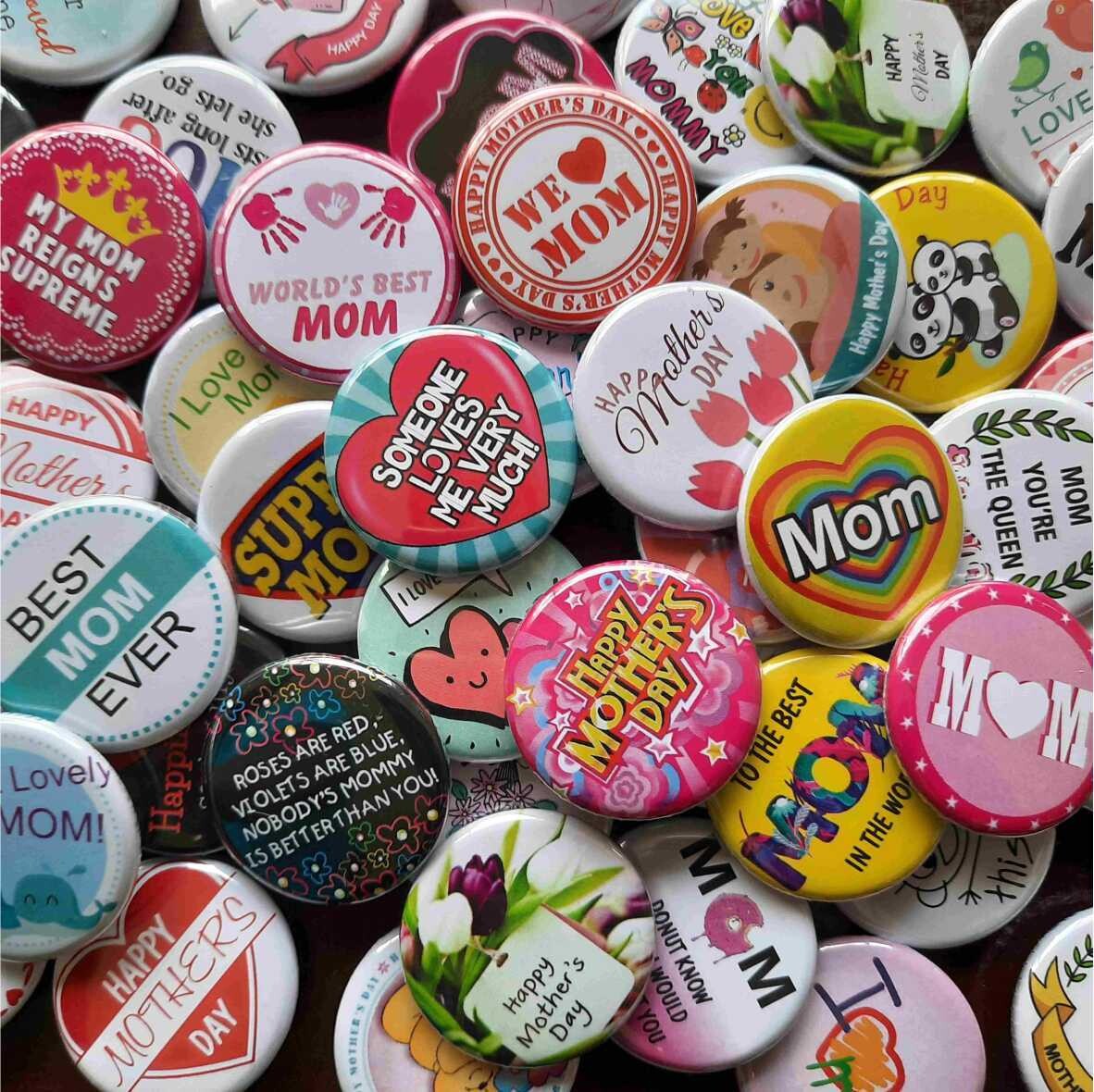Mother's Day Button Badges | Pack of 50